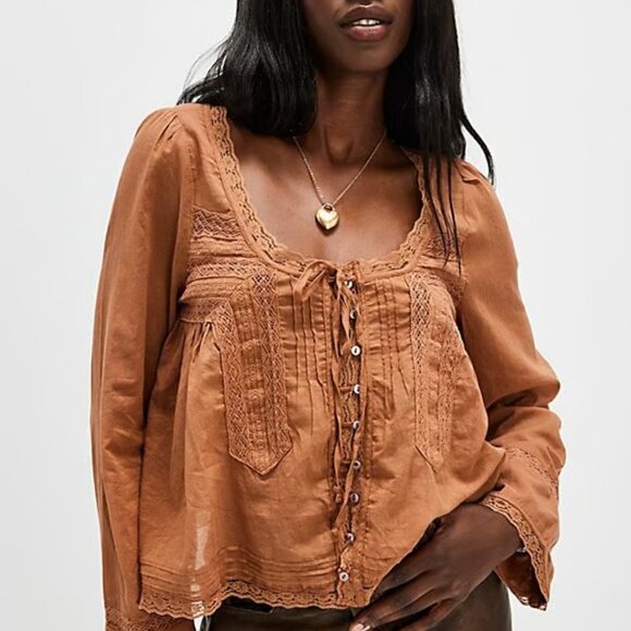 Free people Forevermore Long-Sleeve Top size Medium - Picture 9 of 9